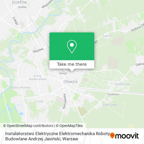 Instalatorstwo Elektryczne Elektromechanika Roboty Budowlane Andrzej Jasiński map