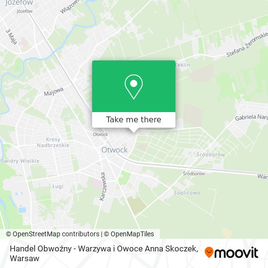 Handel Obwoźny - Warzywa i Owoce Anna Skoczek map