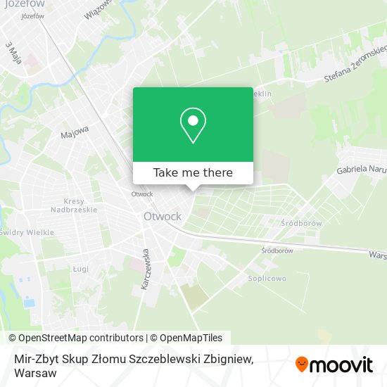 Mir-Zbyt Skup Złomu Szczeblewski Zbigniew map