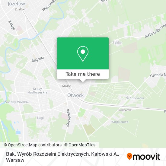 Карта Bak. Wyrób Rozdzielni Elektrycznych. Kałowski A.