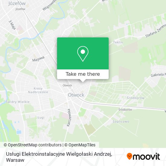 Usługi Elektroinstalacyjne Wielgołaski Andrzej map