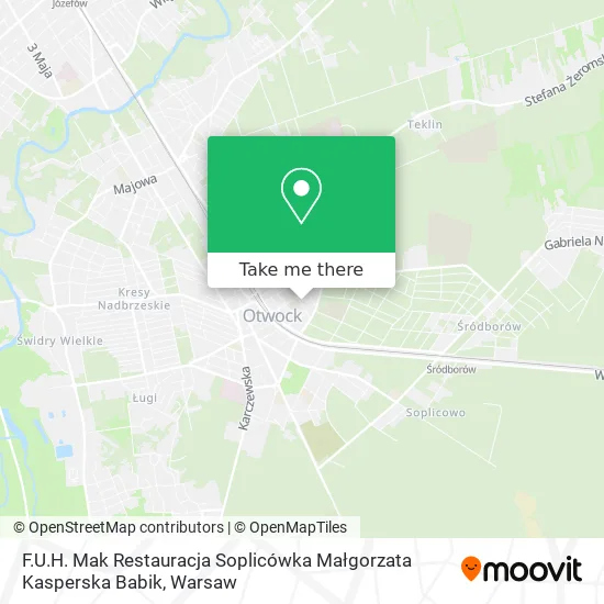 Карта F.U.H. Mak Restauracja Soplicówka Małgorzata Kasperska Babik