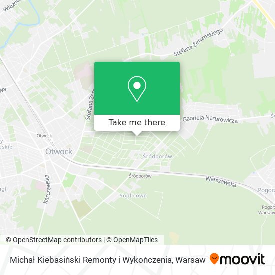 Michał Kiebasiński Remonty i Wykończenia map