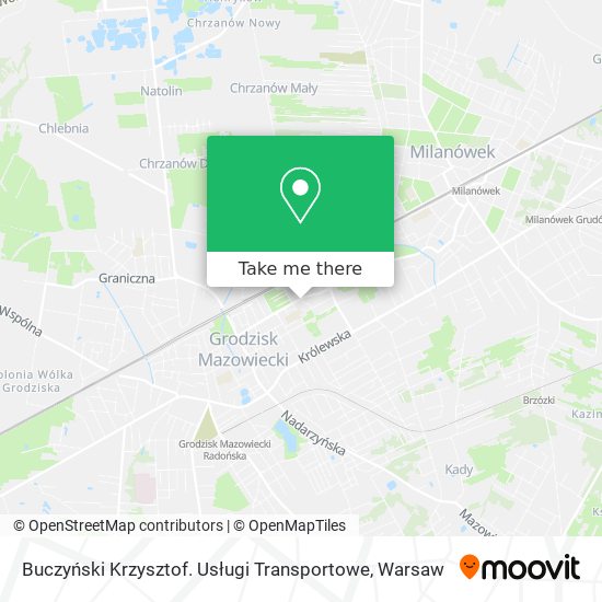 Buczyński Krzysztof. Usługi Transportowe map