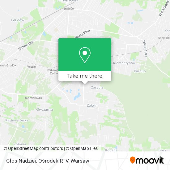 Głos Nadziei. Ośrodek RTV map