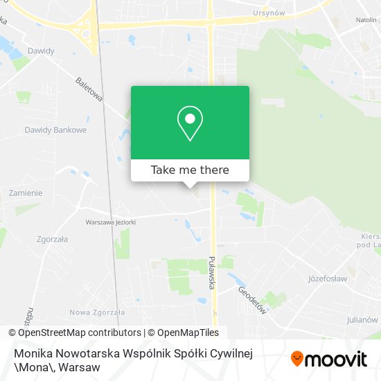 Monika Nowotarska Wspólnik Spółki Cywilnej \Mona\ map