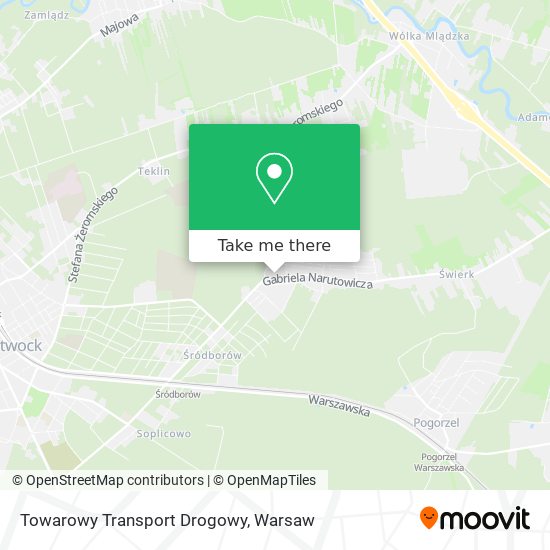 Towarowy Transport Drogowy map