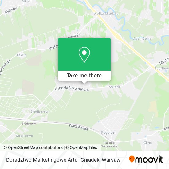 Doradztwo Marketingowe Artur Gniadek map