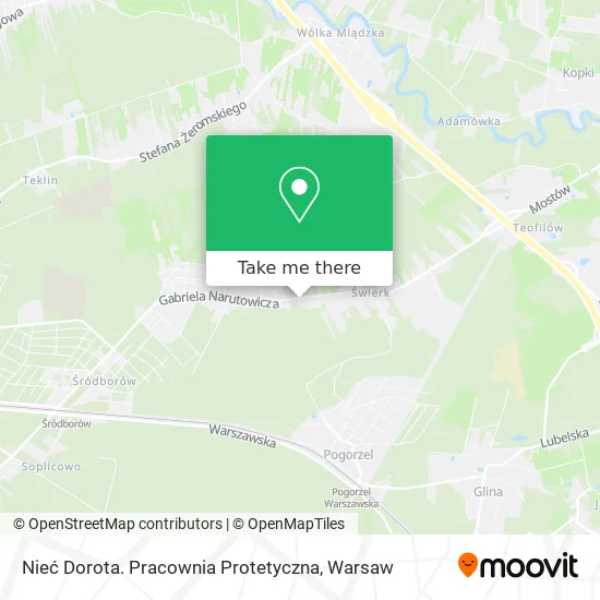 Nieć Dorota. Pracownia Protetyczna map