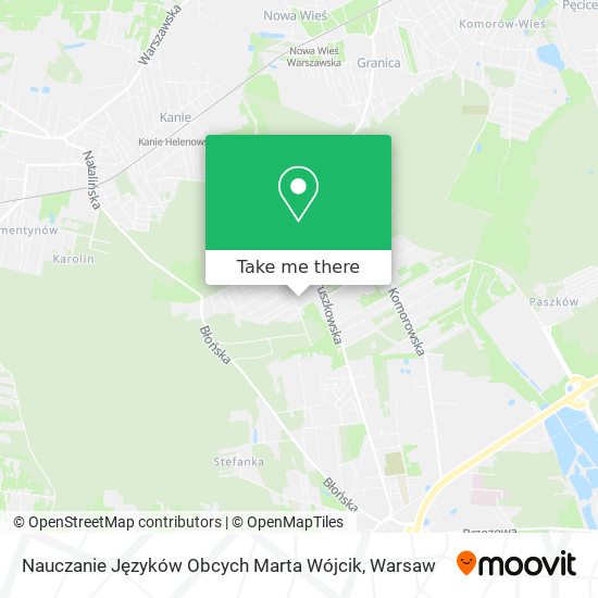 Nauczanie Języków Obcych Marta Wójcik map