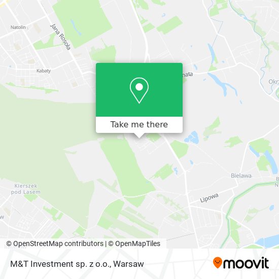 M&T Investment sp. z o.o. map