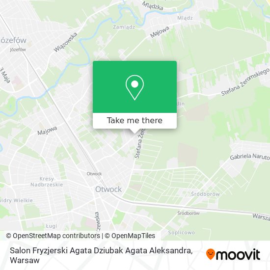 Salon Fryzjerski Agata Dziubak Agata Aleksandra map