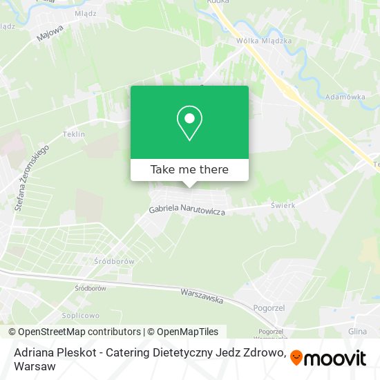 Adriana Pleskot - Catering Dietetyczny Jedz Zdrowo map