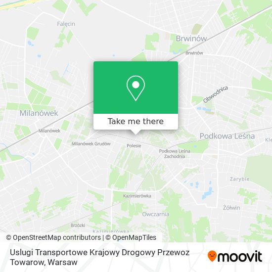 Uslugi Transportowe Krajowy Drogowy Przewoz Towarow map