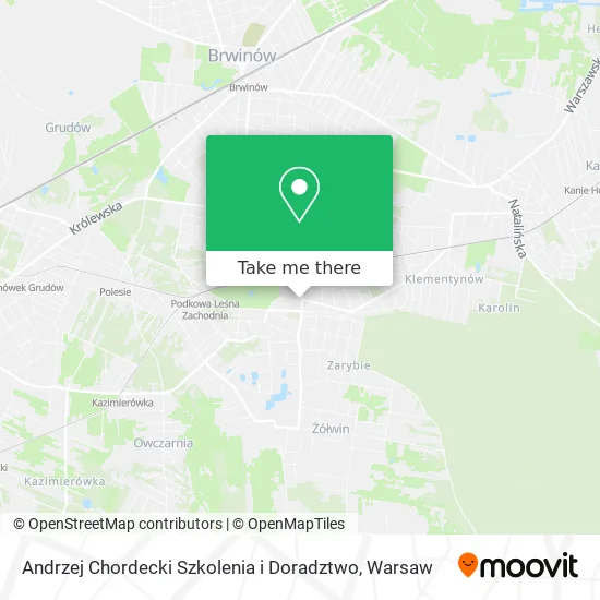 Andrzej Chordecki Szkolenia i Doradztwo map