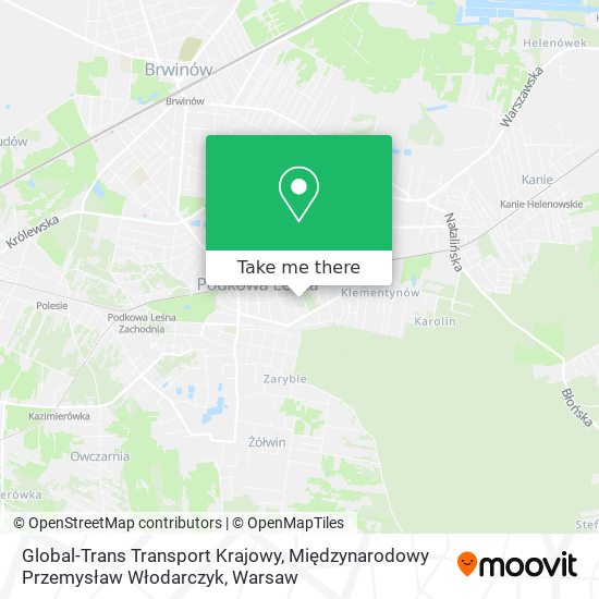 Global-Trans Transport Krajowy, Międzynarodowy Przemysław Włodarczyk map