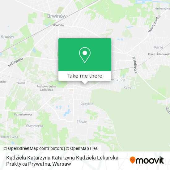 Kądziela Katarzyna Katarzyna Kądziela Lekarska Praktyka Prywatna map