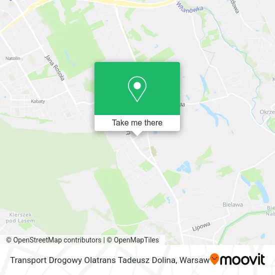 Transport Drogowy Olatrans Tadeusz Dolina map