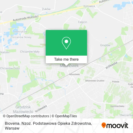 Карта Biovena. Nzoz. Podstawowa Opieka Zdrowotna