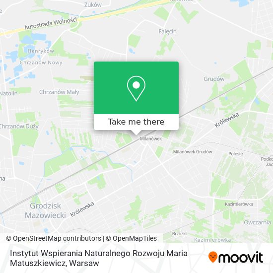 Instytut Wspierania Naturalnego Rozwoju Maria Matuszkiewicz map