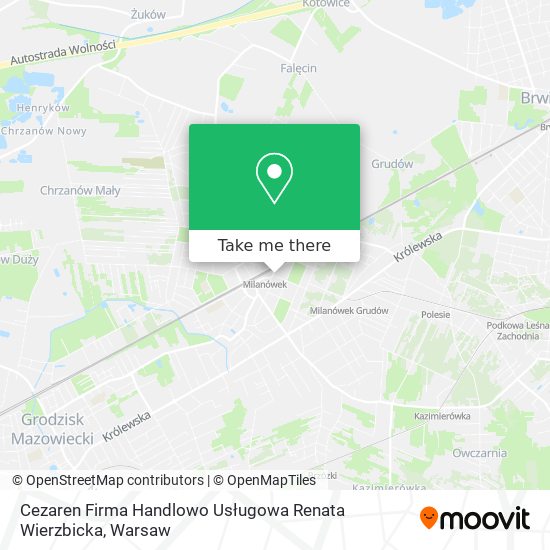 Cezaren Firma Handlowo Usługowa Renata Wierzbicka map