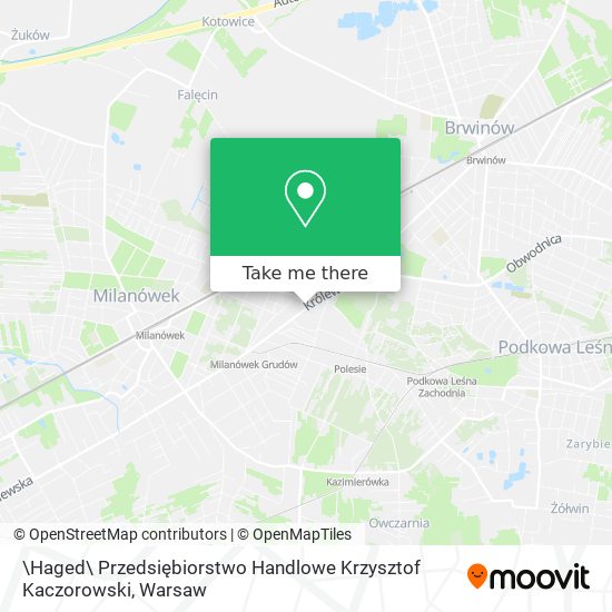 \Haged\ Przedsiębiorstwo Handlowe Krzysztof Kaczorowski map