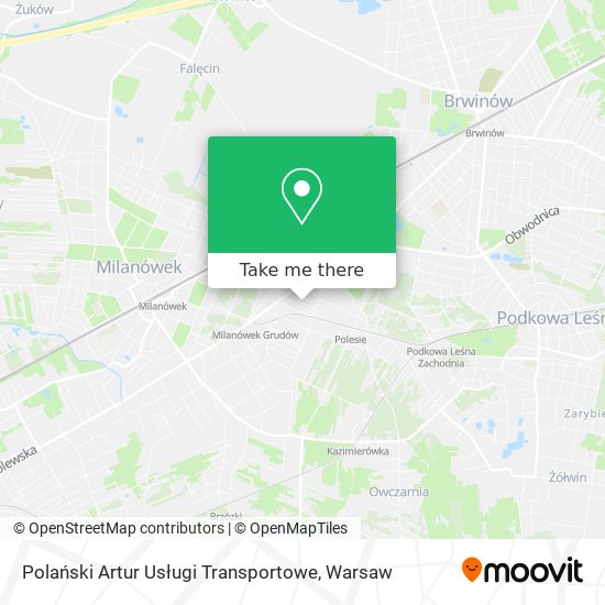 Polański Artur Usługi Transportowe map