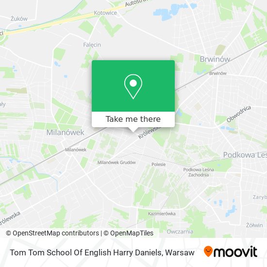 Tom Tom School Of English Harry Daniels map