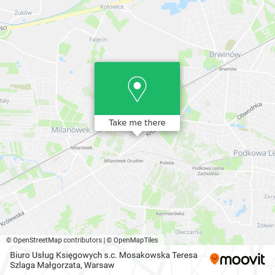 Biuro Usług Księgowych s.c. Mosakowska Teresa Szlaga Małgorzata map