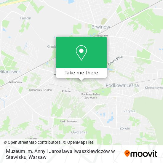 Muzeum im. Anny i Jarosława Iwaszkiewiczów w Stawisku map