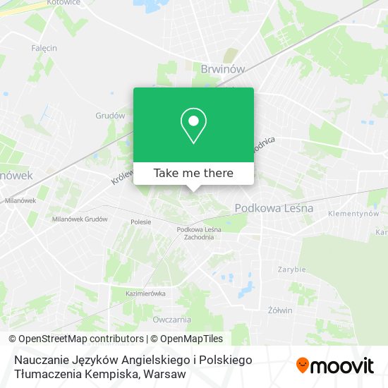 Nauczanie Języków Angielskiego i Polskiego Tłumaczenia Kempiska map