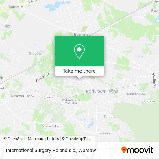 International Surgery Poland s.c. map