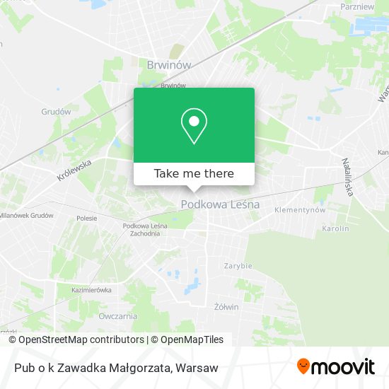 Pub o k Zawadka Małgorzata map