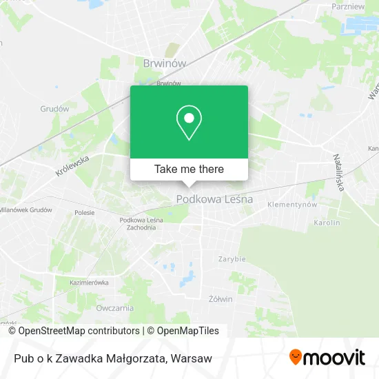 Карта Pub o k Zawadka Małgorzata