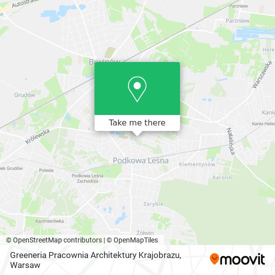 Greeneria Pracownia Architektury Krajobrazu map