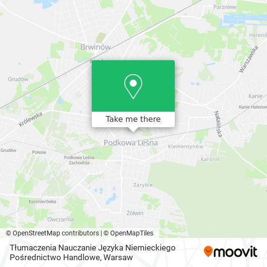 Tłumaczenia Nauczanie Języka Niemieckiego Pośrednictwo Handlowe map