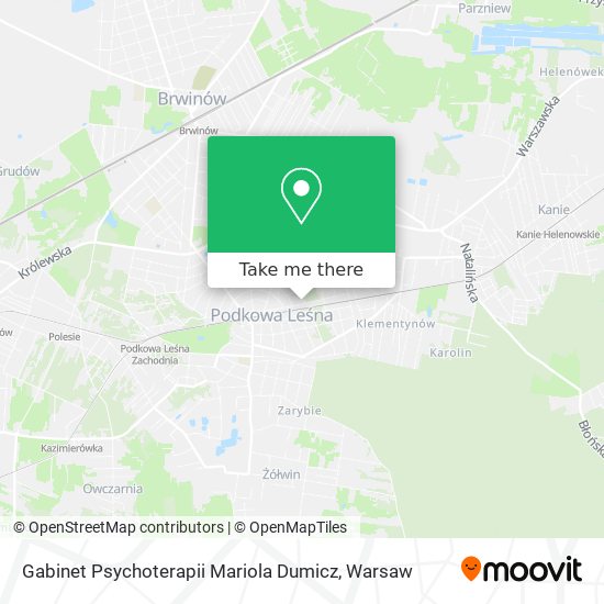 Gabinet Psychoterapii Mariola Dumicz map