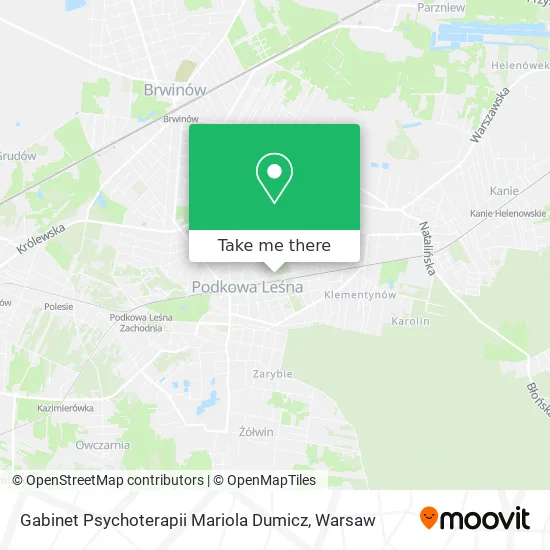 Карта Gabinet Psychoterapii Mariola Dumicz