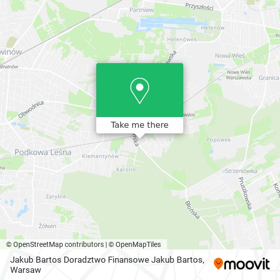 Jakub Bartos Doradztwo Finansowe Jakub Bartos map