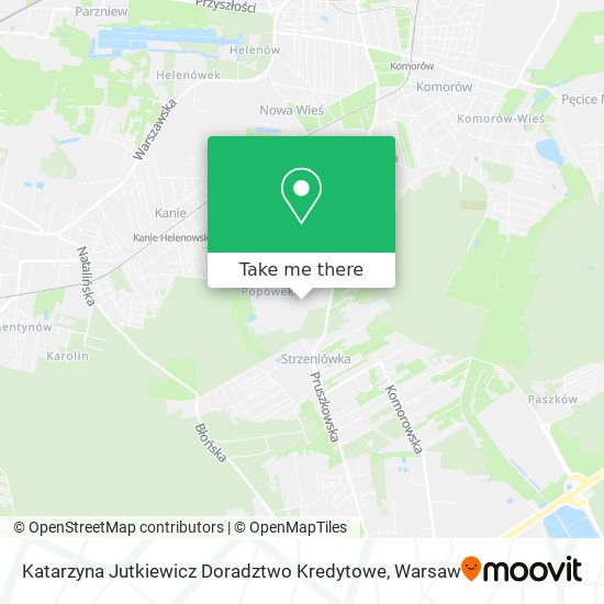 Katarzyna Jutkiewicz Doradztwo Kredytowe map