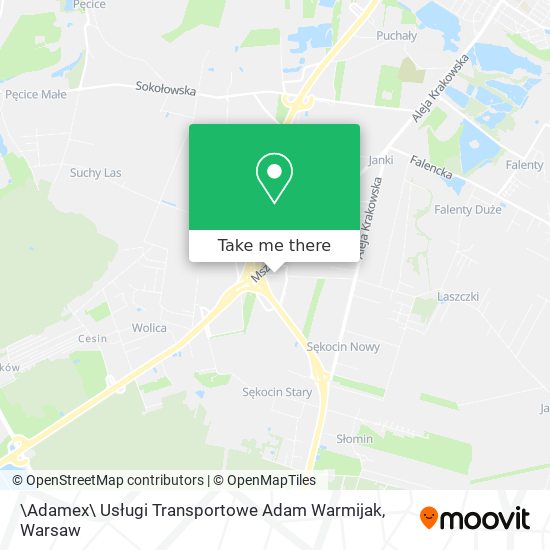 \Adamex\ Usługi Transportowe Adam Warmijak map