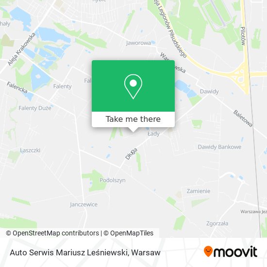 Auto Serwis Mariusz Leśniewski map