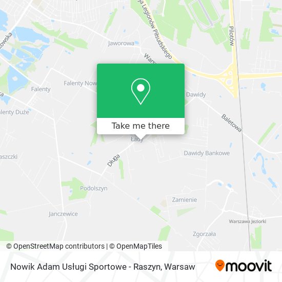 Nowik Adam Usługi Sportowe - Raszyn map