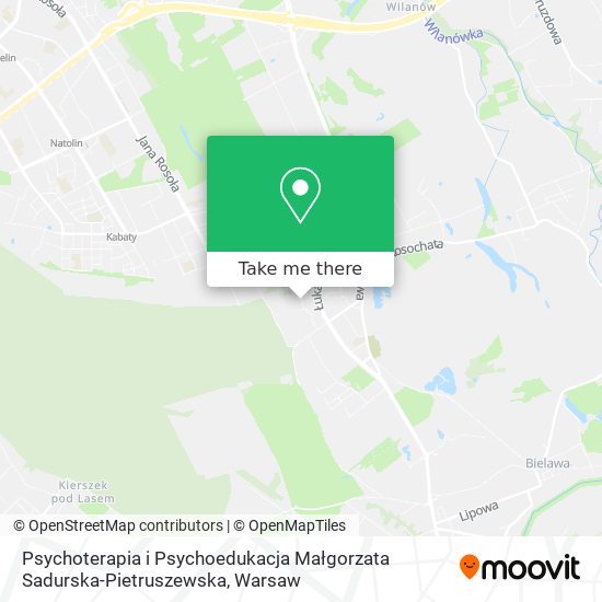 Psychoterapia i Psychoedukacja Małgorzata Sadurska-Pietruszewska map