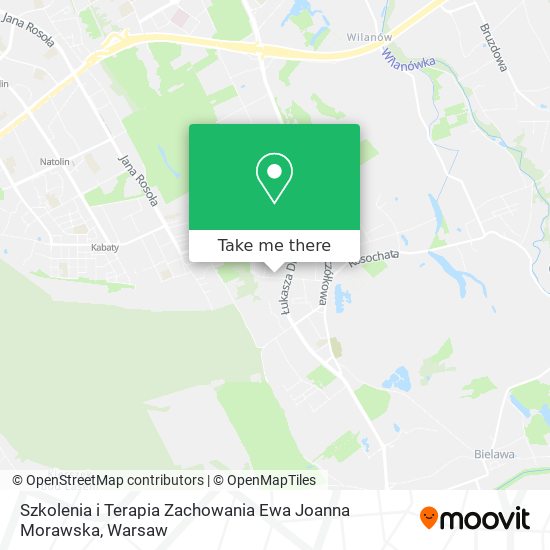 Карта Szkolenia i Terapia Zachowania Ewa Joanna Morawska