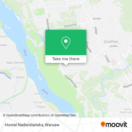 Hostel Nadwiślańska map