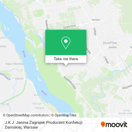 J.K.J. Janina Zagrajek Producent Konfekcji Damskiej map