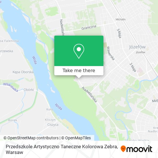 Przedszkole Artystyczno Taneczne Kolorowa Zebra map