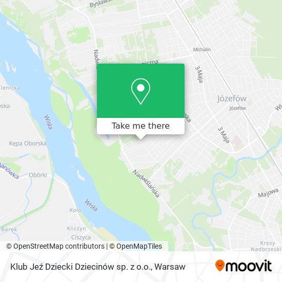 Klub Jeź Dziecki Dziecinów sp. z o.o. map