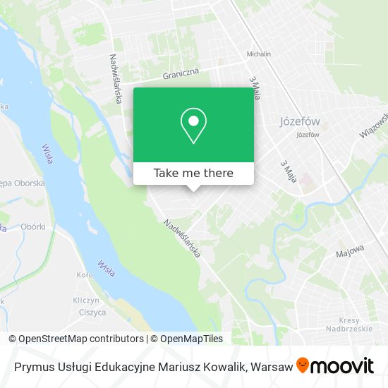 Prymus Usługi Edukacyjne Mariusz Kowalik map